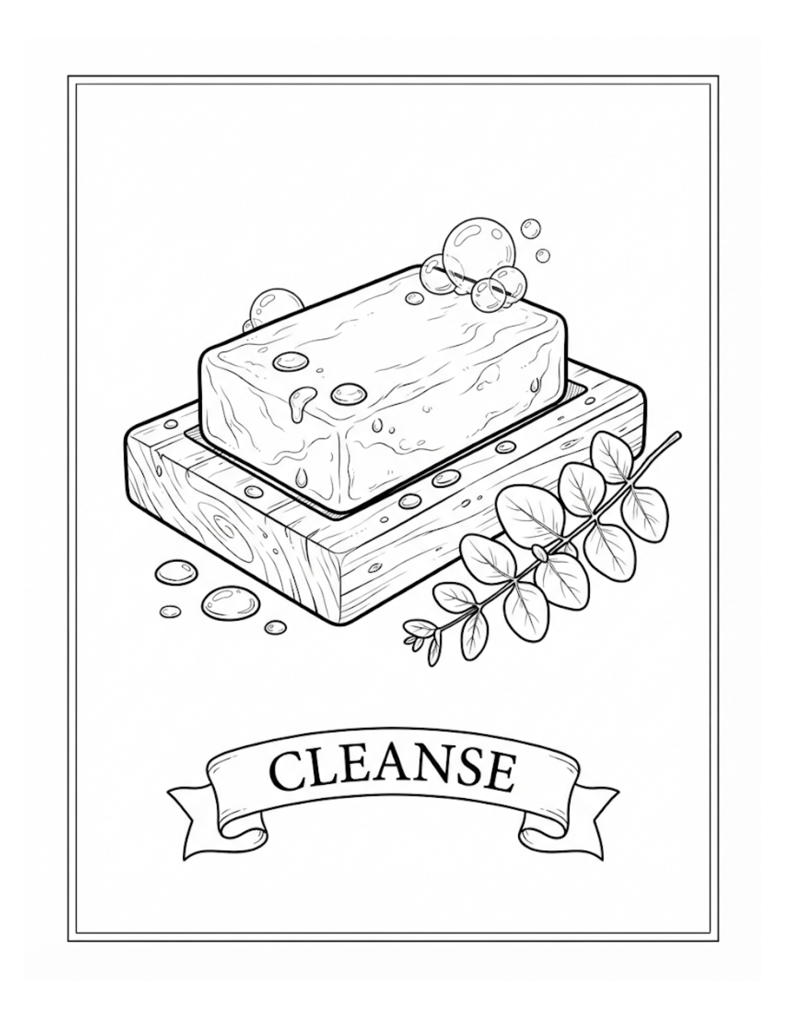 Interior page 1 from The Spa Retreat Coloring Book
